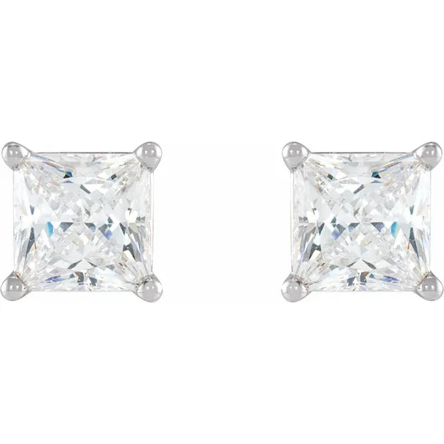 14K White Gold 5/8 CTW Natural Diamond Stud Earrings