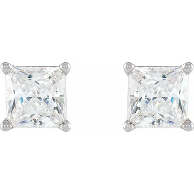 14K White Gold 5/8 CTW Natural Diamond Stud Earrings