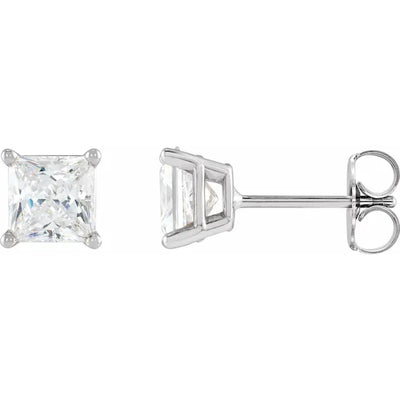 14K White Gold 5/8 CTW Natural Diamond Stud Earrings