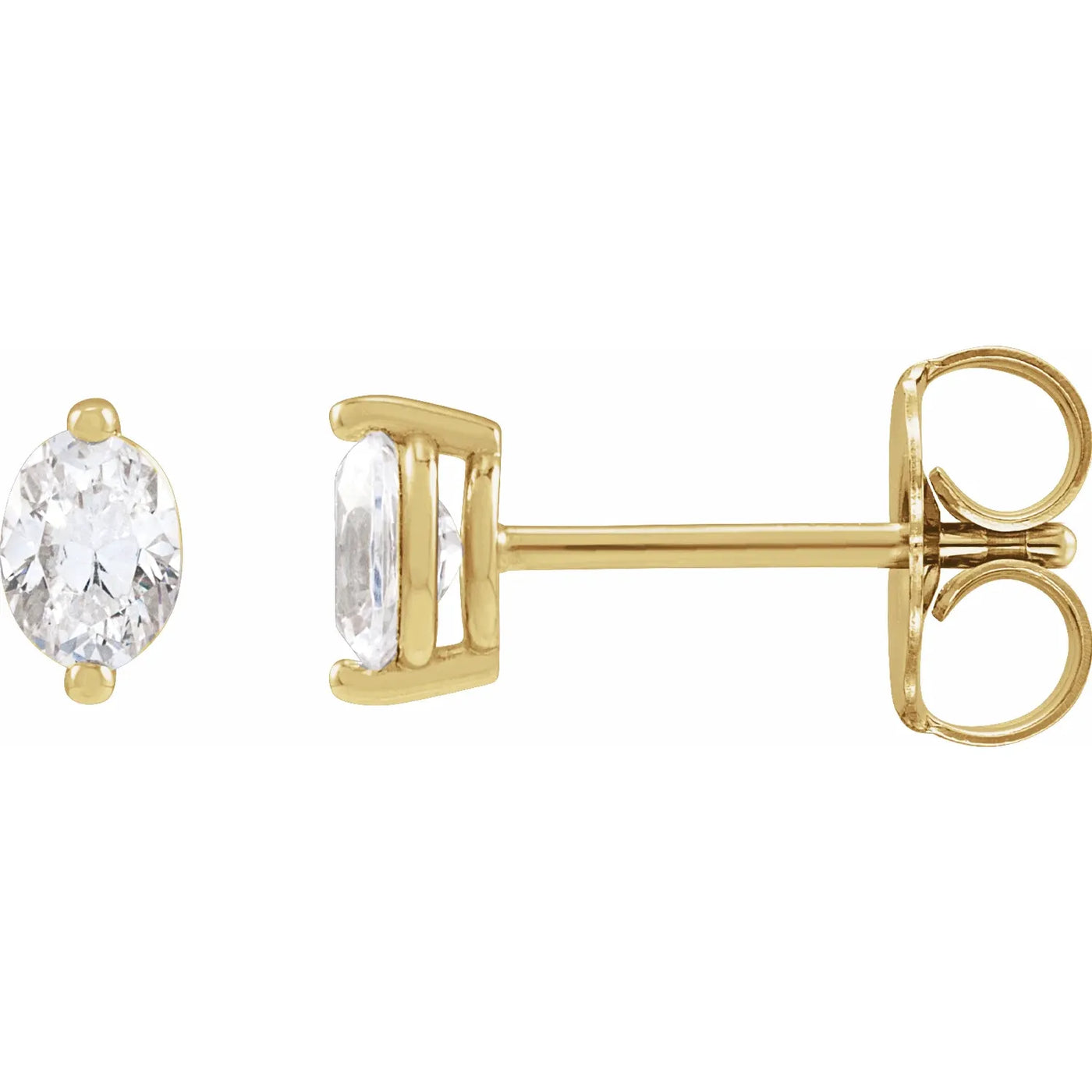 14K Yellow 1/2 CTW Natural Diamond Stud Earrings