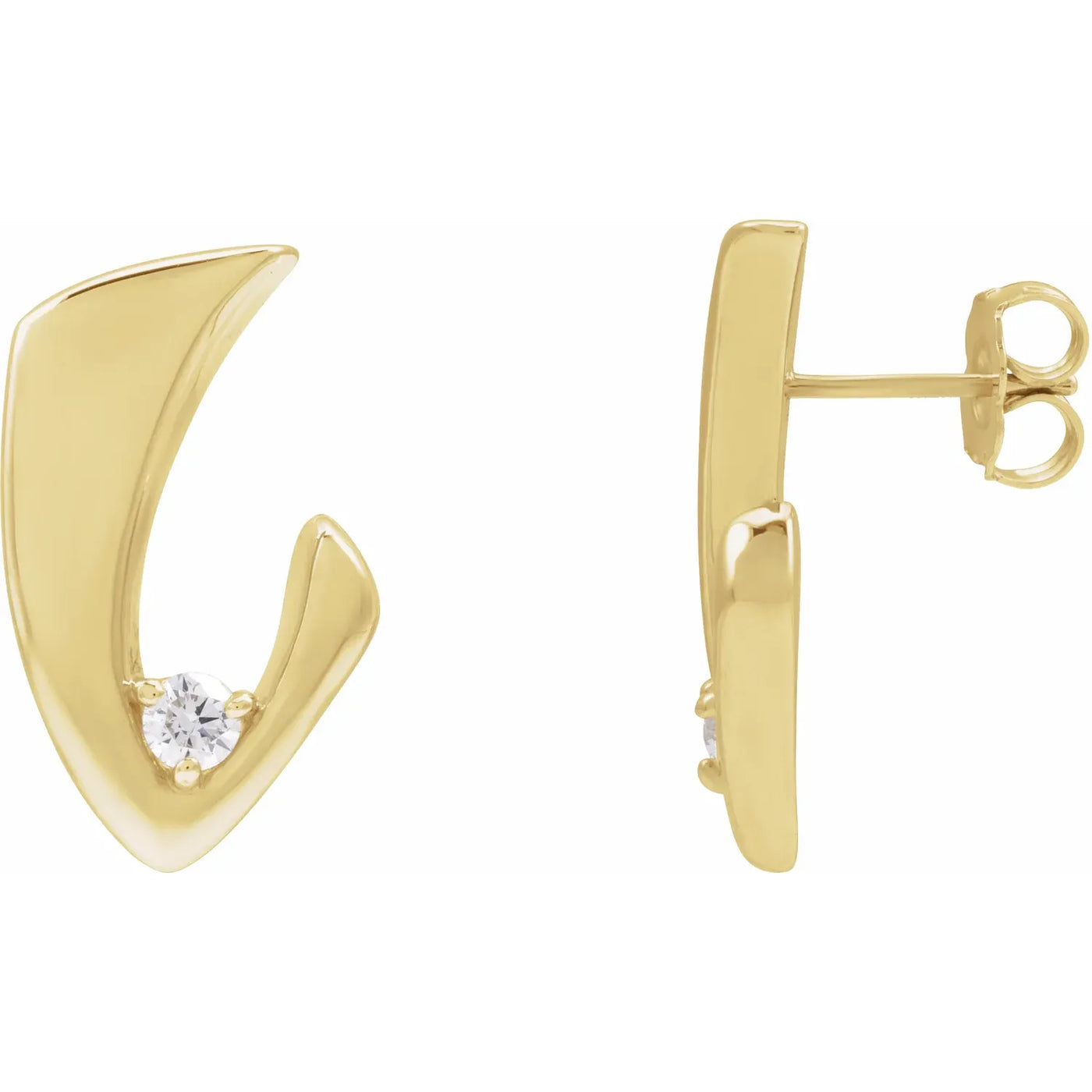 14K Yellow 1/5 CTW Natural Diamond Earrings