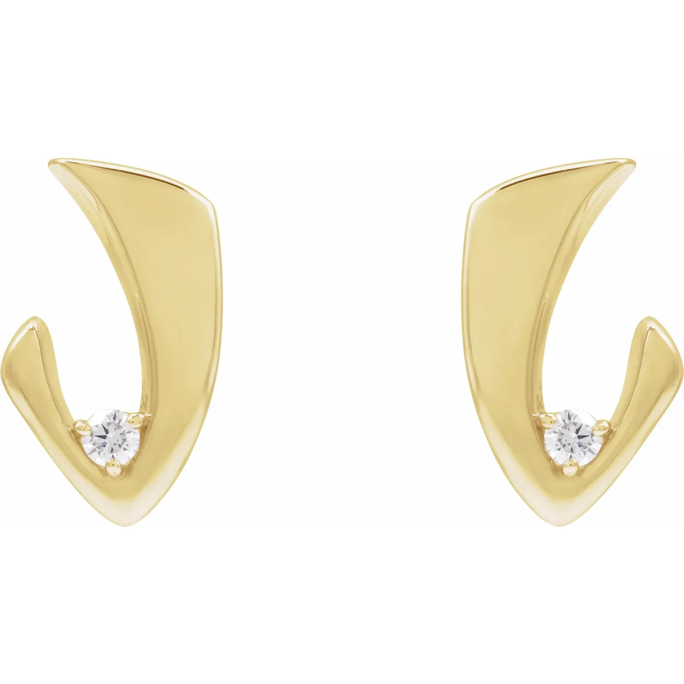 14K Yellow 1/5 CTW Natural Diamond Earrings