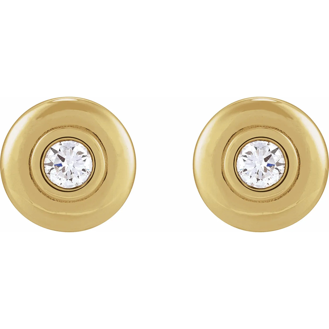 14K Yellow 1/2 CTW Natural Diamond Earrings