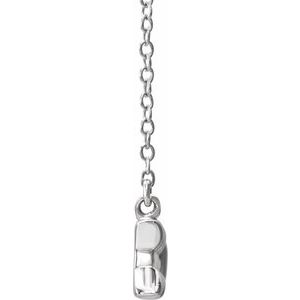 14K White Gold — Arrow Necklace