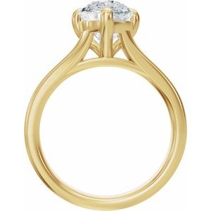 14K Yellow Gold — 2 Ctw Lab-Grown Diamond Engagement Ring