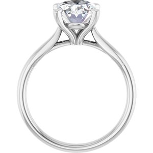 14K White Gold — 2 1/2 Ctw Lab-Grown Diamond Engagement Ring