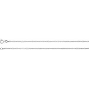 14K White Gold — Rope Chain