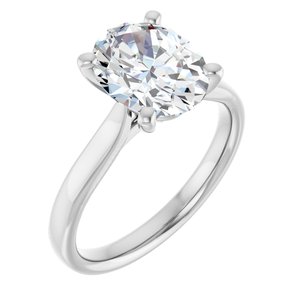 14K White Gold — 2 1/2 Ctw Lab-Grown Diamond Engagement Ring