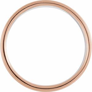 14K White/Rose Gold — 1/3 Ctw Natural Diamond Band