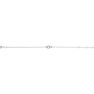 14K White Gold — Interlocking Circle Bracelet