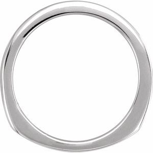 14K White Gold — Band