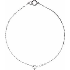 14K White Gold — Interlocking Circle Bracelet
