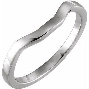 14K White Gold — Matching Band
