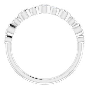 14K White Gold — 1/3 Ctw Natural Diamond Ring