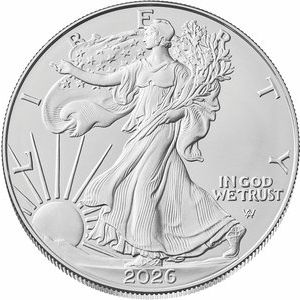 Fine Silver — 2026 1 Oz American Silver Eagle Coin