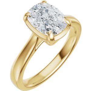 14K Yellow Gold — 1 1/2 Ctw Lab-Grown Diamond Engagement Ring