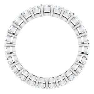 14K White Gold — 1 3/8 Ctw Natural Diamond Eternity Band