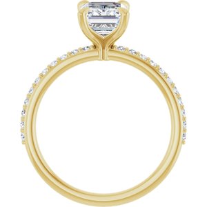 14K Yellow Gold — 1 9/10 Ctw Lab-Grown Diamond Engagement Ring
