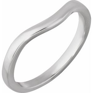 14K White Gold — Matching Band