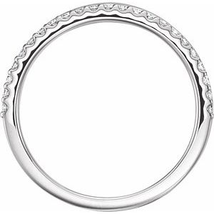 14K White Gold — 1/5 Ctw Natural Diamond Criss-Cross Ring