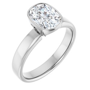 14K White Gold — 1 1/2 Ctw Lab-Grown Diamond Engagement Ring
