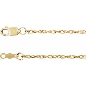 14K Yellow Gold — Rope Chain