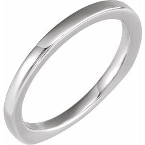 14K White Gold — Band
