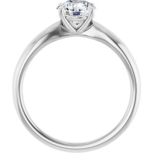 14K White Gold — 1 Ctw Lab-Grown Diamond Engagement Ring