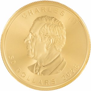 24K Yellow Gold — 2026 1 Oz Canadian Gold Maple Leaf Coin