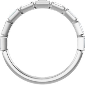 14K White Gold — 1/4 Ctw Natural Diamond Anniversary Band