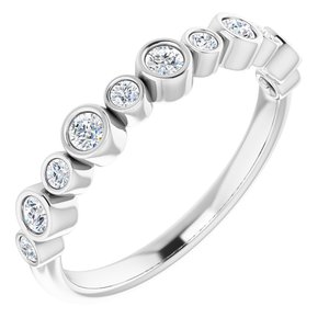 14K White Gold — 1/3 Ctw Natural Diamond Ring