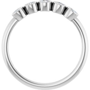 14K White Gold — 1/3 Ctw Natural Diamond Ring