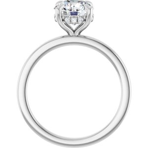 14K White Gold — 1 5/8 Ctw Lab-Grown Diamond Engagement Ring