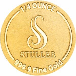 24K Yellow Gold — Stuller Gold 1/4 Oz Round