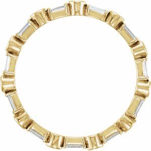 14K Yellow Gold — 1/2 Ctw Natural Diamond Eternity Band