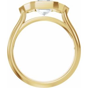 14K Yellow Gold — 2 5/8 Ctw Lab-Grown Diamond Engagement Ring