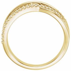14K Yellow Gold — 1/5 Ctw Natural Diamond Ring