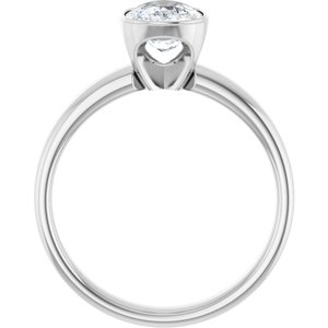 14K White Gold — 1 1/2 Ctw Lab-Grown Diamond Engagement Ring