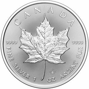 Sterling Silver — 2026 1 Oz Canadian Silver Maple Leaf Coin