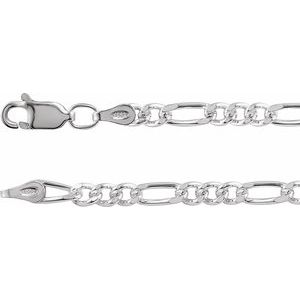 Sterling Silver — Figaro Chain
