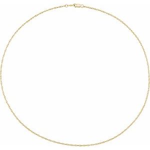 14K Yellow Gold — Rope Chain